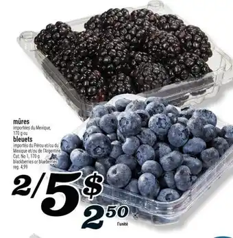 Marché Richelieu MÛRES | BLACKBERRIES offer