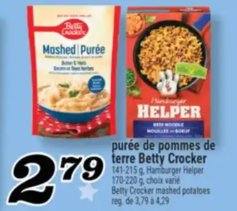 Marché Richelieu PURÉE DE POMMES DE TERRE BETTY CROCKER | BETTY CROCKER MASHED POTATOES offer