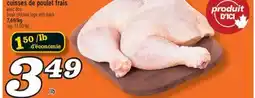 Marché Richelieu CUISSES DE POULET FRAIS | FRESH CHICKEN LEGS WITH BACK offer
