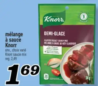 Marché Richelieu MÉLANGE À SAUCE KNORR | KNORR SAUCE MIX offer