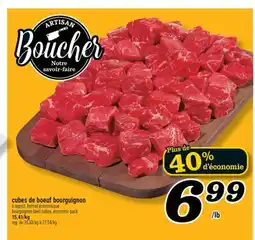 Marché Richelieu CUBES DE BOEUF BOURGUIGNON | BOURGUIGNON BEEF CUBES offer
