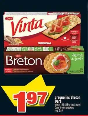 Super C CRAQUELINS BRETON DARE | DARE BRETON CRACKERS offer
