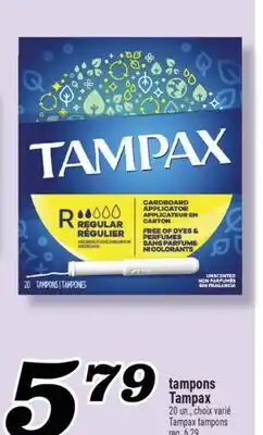 Marché Richelieu TAMPONS TAMPAX | TAMPAX TAMPONS offer