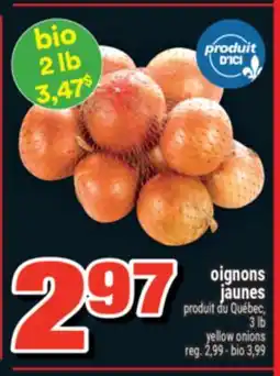 Super C OIGNONS JAUNES | YELLOW ONIONS offer