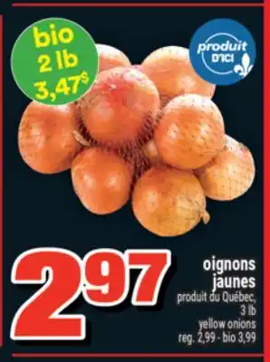 Super C OIGNONS JAUNES | YELLOW ONIONS offer