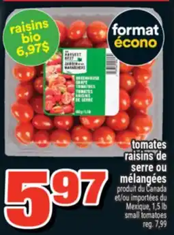 Super C tomates raisins de serre ou mélangées offer