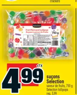 Super C SUÇONS SELECTION | SELECTION LOLLIPOPS offer