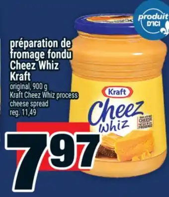 Super C PRÉPARATION DE FROMAGE FONDU CHEEZ WHIZ KRAFT | KRAFT CHEEZ WHIZ PROCESS CHEESE SPREAD offer