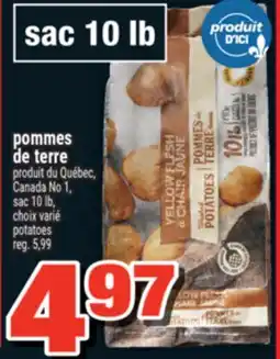 Super C POMMES DE TERRE | POTATOES offer
