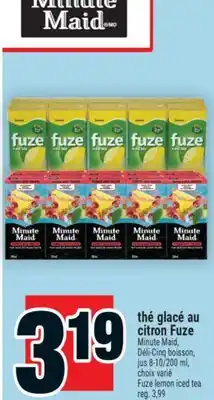 Super C THÉ GLACÉ AU CITRON FUZE | FUZE LEMON ICED TEA offer