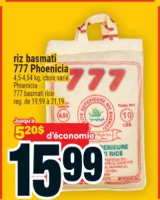 Super C riz basmati 777 Phoenicia | 777 basmati rice offer