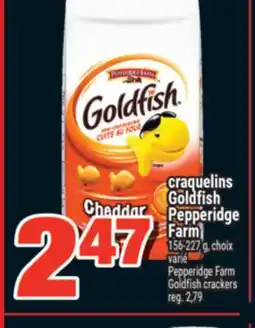 Super C CRAQUELINS GOLDFISH PEPPERIDGE FARM | PEPPERIDGE FARM GOLDFISH CRACKERS offer