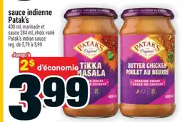 Super C SAUCE INDIENNE PATAK'S | PATAK'S INDIAN SAUCE offer