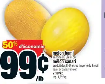 Super C MELON HAMI OU MELON CANARI | HAMI OR CANARY MELON offer