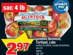 Super C POMMES MCINTOSH, CORTLAND, LOBO | APPLES offer