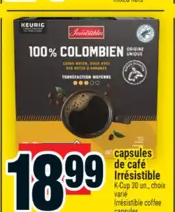 Super C CAPSULES DE CAFÉ IRRÉSISTIBLE | IRRÉSISTIBLE COFFEE CAPSULES offer