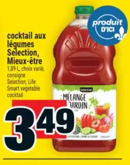 Super C COCKTAIL AUX LÉGUMES SELECTION, MIEUX‑ÊTRE | SELECTION, LIFE SMART VEGETABLE COCKTAIL offer