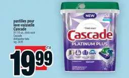 Super C PASTILLES POUR LAVE-VAISSELLE CASCADE | CASCADE DISHWASHER TABS offer