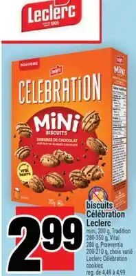 Super C BISCUITS CÉLÉBRATION LECLERC | LECLERC CÉLÉBRATION COOKIES offer