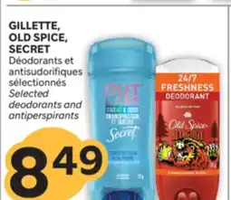 Brunet GILLETTE, OLD SPICE, SECRET Déodorants et antisudorifiques sélectionnés offer