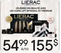 Brunet LIERAC CÉLÉBREZ EN BEAUTÉ AVEC LES SOINS LIFT INTEGRAL ET PREMIUM offer