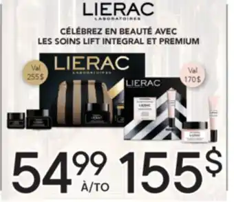 Brunet LIERAC CÉLÉBREZ EN BEAUTÉ AVEC LES SOINS LIFT INTEGRAL ET PREMIUM offer