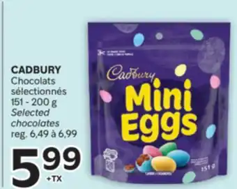 Brunet CADBURY Chocolats sélectionnés offer