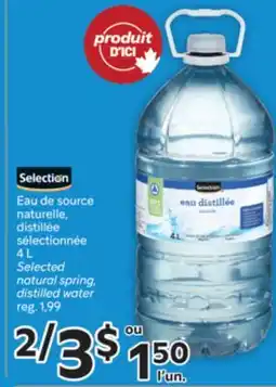 Brunet Selection Eau de source naturelle, distillée sélectionnée offer