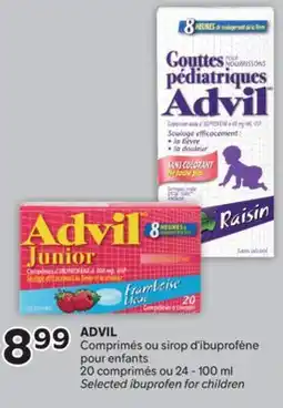 Brunet ADVIL Comprimés ou sirop d'ibuprofène pour enfants offer