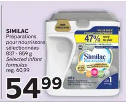 Brunet SIMILAC Préparations pour nourrissons sélectionnées offer