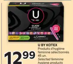 Brunet U BY KOTEX Produits d'hygiène féminine sélectionnés offer