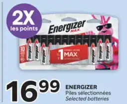 Brunet ENERGIZER Piles sélectionnées offer