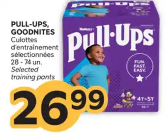 Brunet PULL-UPS, GOODNITES Culottes d'entraînement sélectionnées offer
