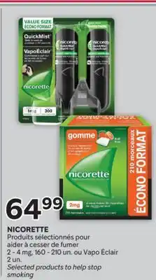 Brunet NICORETTE Produits sélectionnés pour aider à cesser de fumer offer