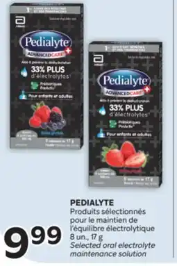 Brunet PEDIALYTE Produits sélectionnés pour le maintien de l'équilibre électrolytique offer