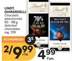 Brunet LINDT, GHIRARDELLI Chocolats sélectionnés offer