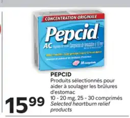 Brunet PEPCID Produits sélectionnés pour aider à soulager les brûlures d'estomac offer