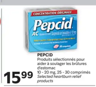 Brunet PEPCID Produits sélectionnés pour aider à soulager les brûlures d'estomac offer