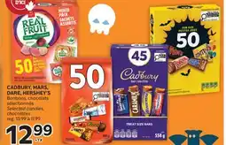 Brunet CADBURY MARS, DARE, HERSHEY'S Bonbons, chocolats sélectionnés offer