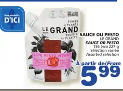 Marches Tradition LE GRAND SAUCE OR PESTO offer