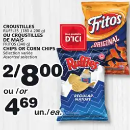 Marches Tradition RUFFLES (180 à 200 g) OR FRITOS (340 g) CHIPS OR CORN CHIPS offer