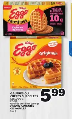 Marches Tradition KELLOGG'S EGGO Gaufres (280g)FROZEN PANCAKES OR WAFFLES 560 g offer