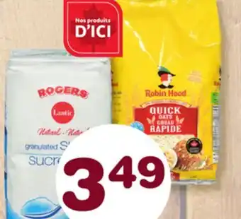 Marches Tradition LANTIC (2 kg), ROBIN HOOD (1 kg) GRANULATED WHITE SUGAR OR OATS offer