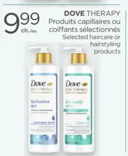 Proxim DOVE THERAPY Selected haircare or hairstyling offer
