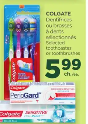 Proxim COLGATE Selected toothpastes or toothbrushes offer