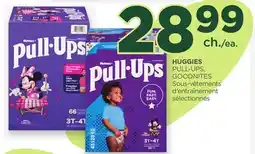 Proxim HUGGIES PULL-UPS, GOODNITES Sous-vêtements d'entraînement sélectionnés offer