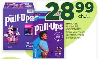 Proxim HUGGIES PULL-UPS, GOODNITES Sous-vêtements d'entraînement sélectionnés offer