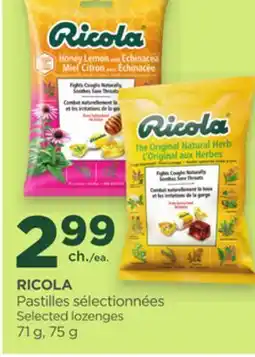 Proxim RICOLA Selected lozenges offer