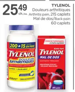 Proxim TYLENOL Arthritis pain, Back pain offer