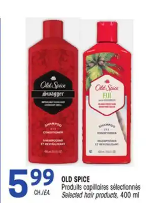 Uniprix OLD SPICE Produits capillaires sélectionnés/ Selected hair products offer